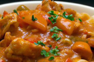 One-Pot Chicken Paprikash with Noodles: Cozy Comfort Meal