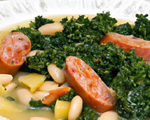 Hearty Sausage & Kale Soup with Creamy White Beans Delight