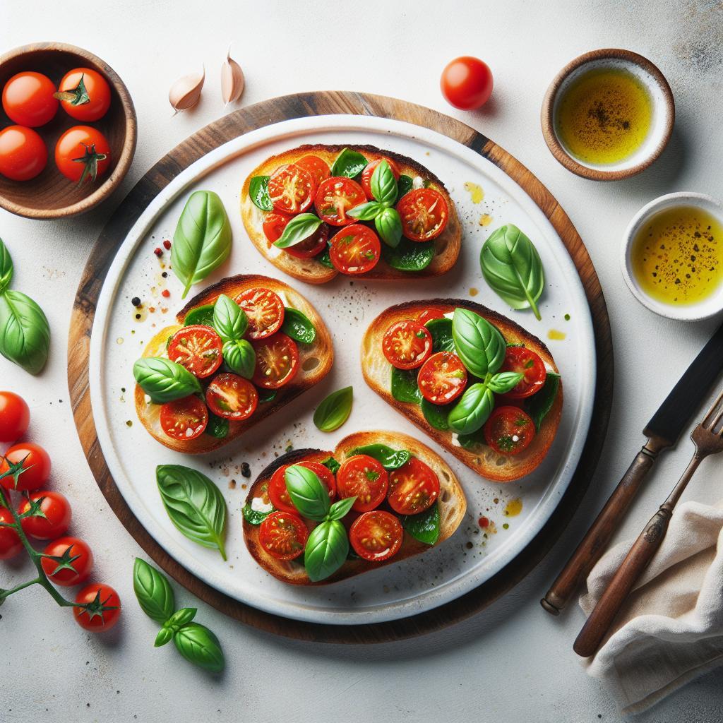 Fresh Flavors: Crafting Perfect Tomato Basil Bruschetta