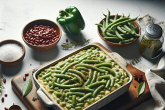 Quick & Easy Green Bean Casserole with Canned Beans