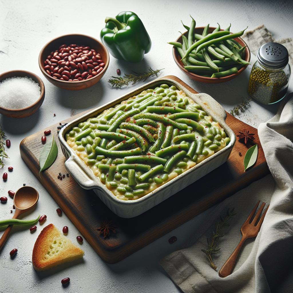 Quick & Easy Green Bean Casserole with Canned Beans
