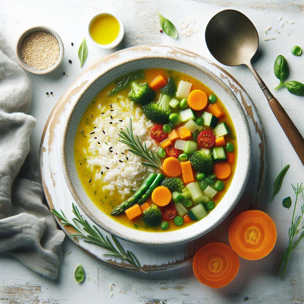 Wholesome Delight: Easy Vegetable and Rice Soup Recipe