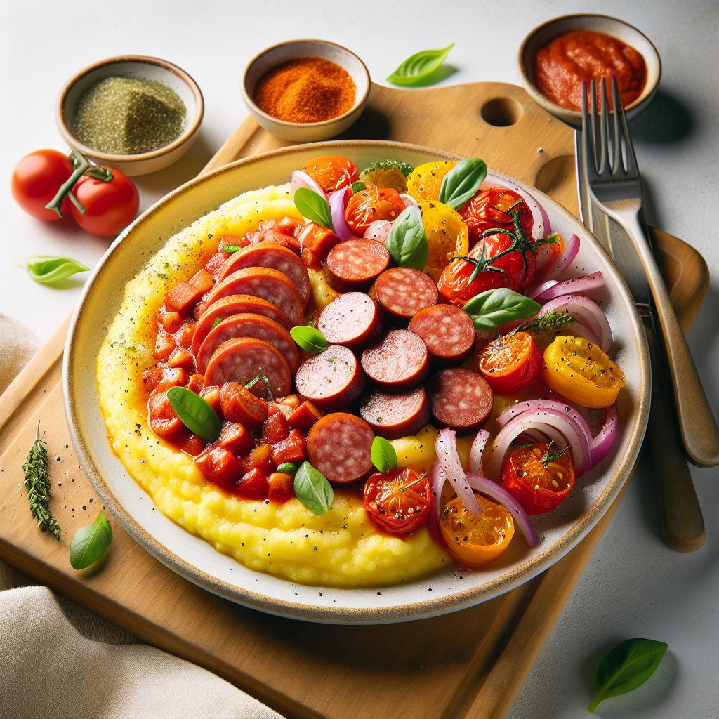 Budget Bites: Savory Polenta with Marinara & Sausage Delight