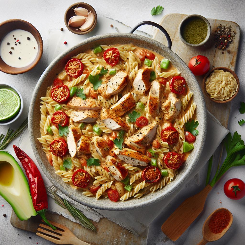 One-Pot Creamy Cajun Chicken Orzo: Bold Flavor Made Easy