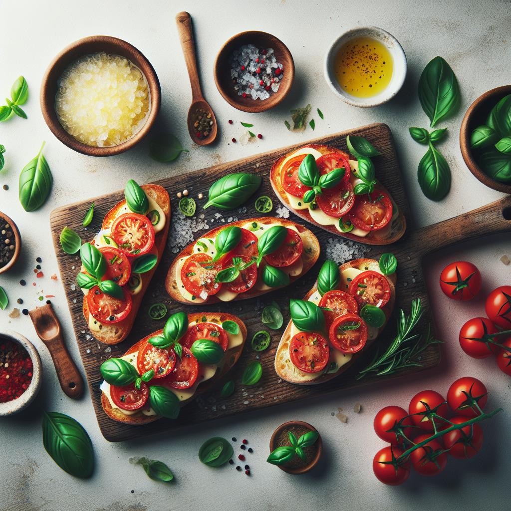 Fresh Flavors: Crafting Perfect Tomato Basil Bruschetta