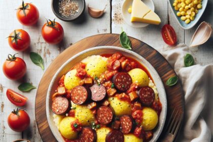Budget Bites: Savory Polenta with Marinara & Sausage Delight