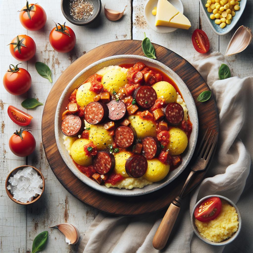 Budget Bites: Savory Polenta with Marinara & Sausage Delight