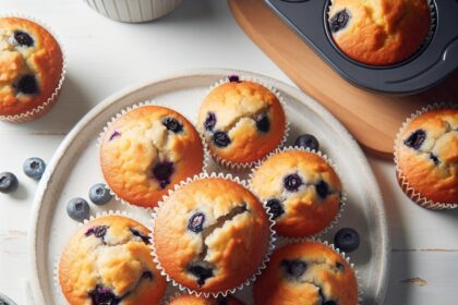 Crispy & Fluffy Air Fryer Blueberry Muffins: Simple Recipe