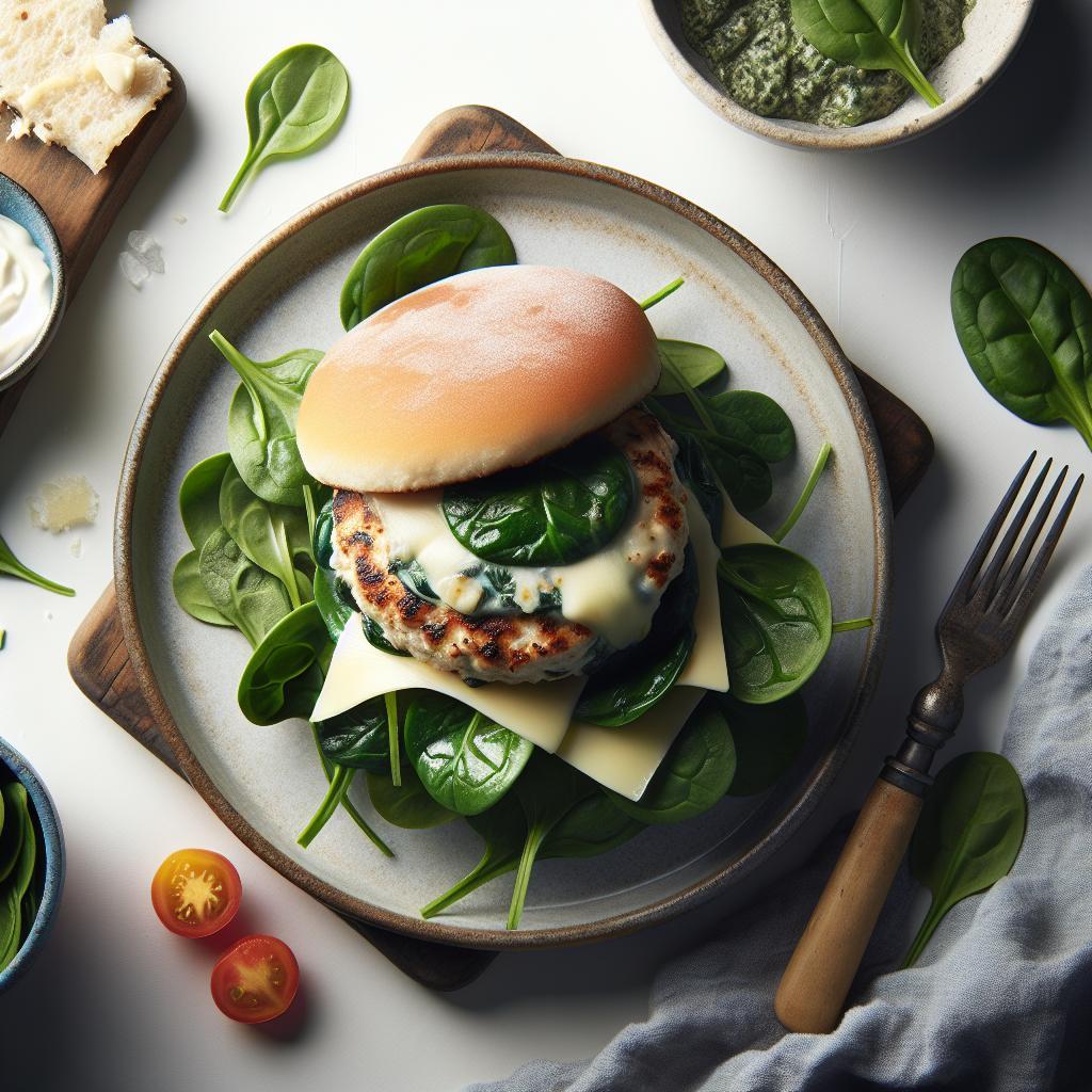 Wholesome White Cheddar Spinach Chicken Burgers Recipe Delight