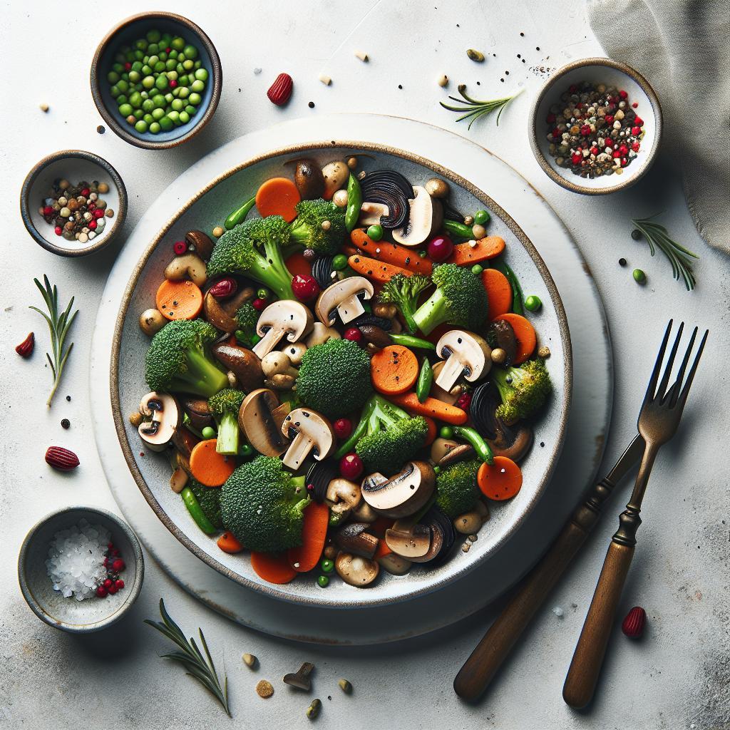 A Flavorful Journey: Savory Broccoli, Carrot & Mushroom Medley