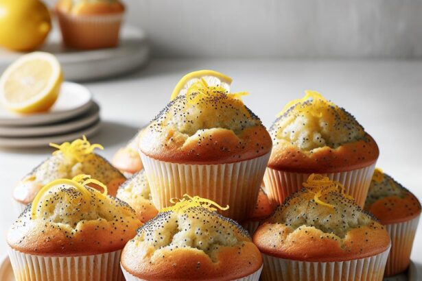 Wake Up Happy: Zesty Lemon Poppy Seed Muffins Delight