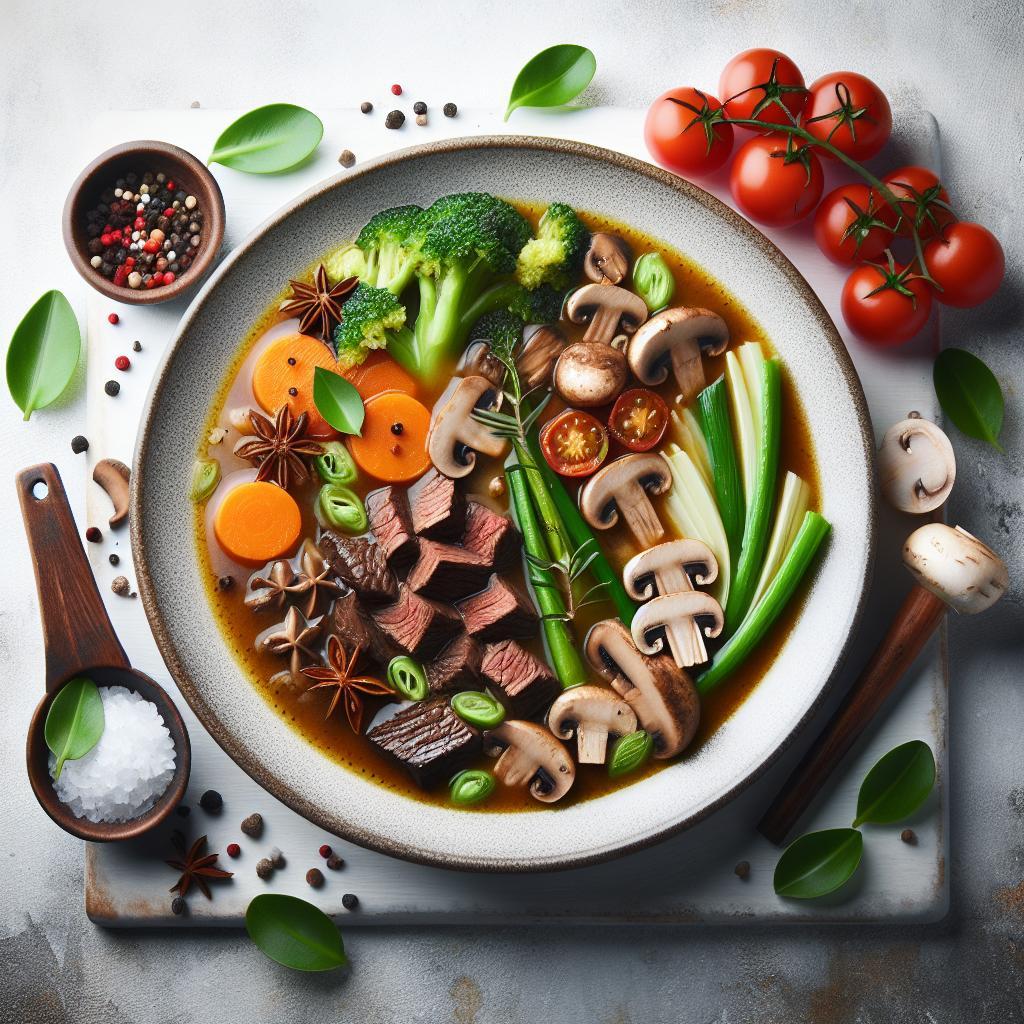 Hearty Beef and Mushroom Soup: A Savory Comfort Delight
