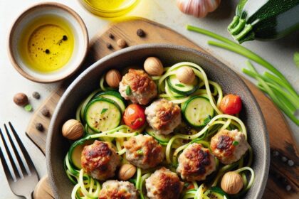 Turkey Meatballs Meet Zucchini Noodles: A Healthy Twist
