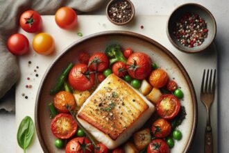 Savor the Flavors: Baked Cod with Juicy Tomatoes Recipe