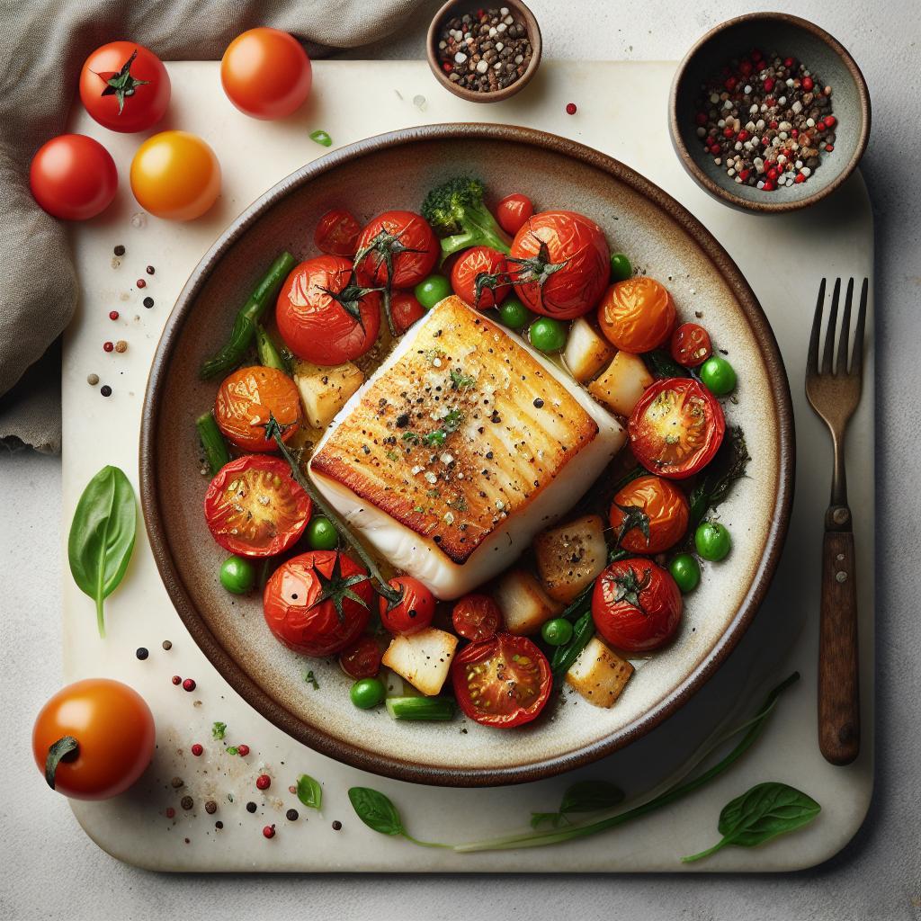 Savor the Flavors: Baked Cod with Juicy Tomatoes Recipe