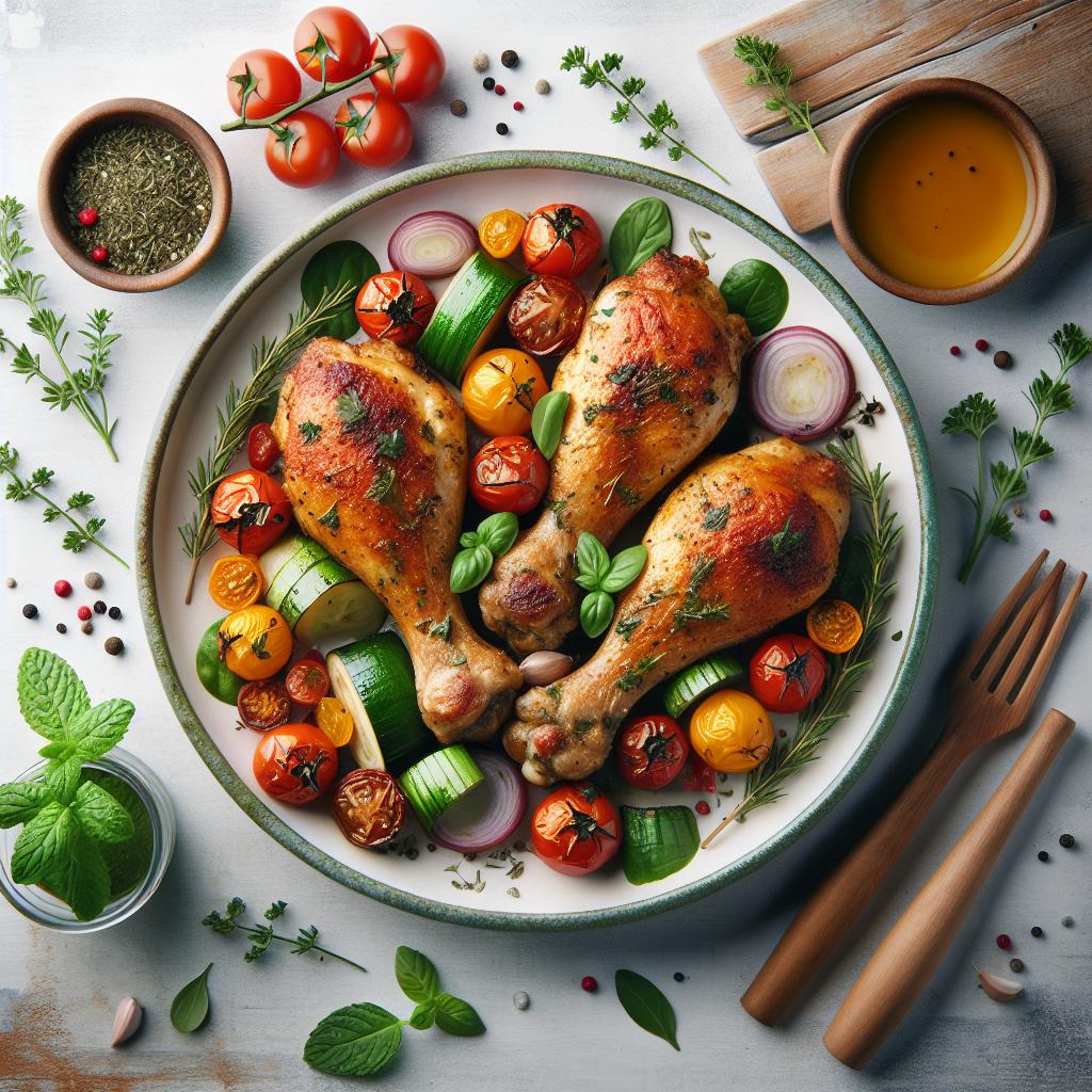 Herb-Infused Baked Chicken Drumsticks: Flavorful & Easy