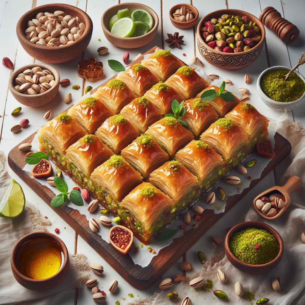 Golden Layers Unveiled: The Art of Turkish Pistachio Baklava