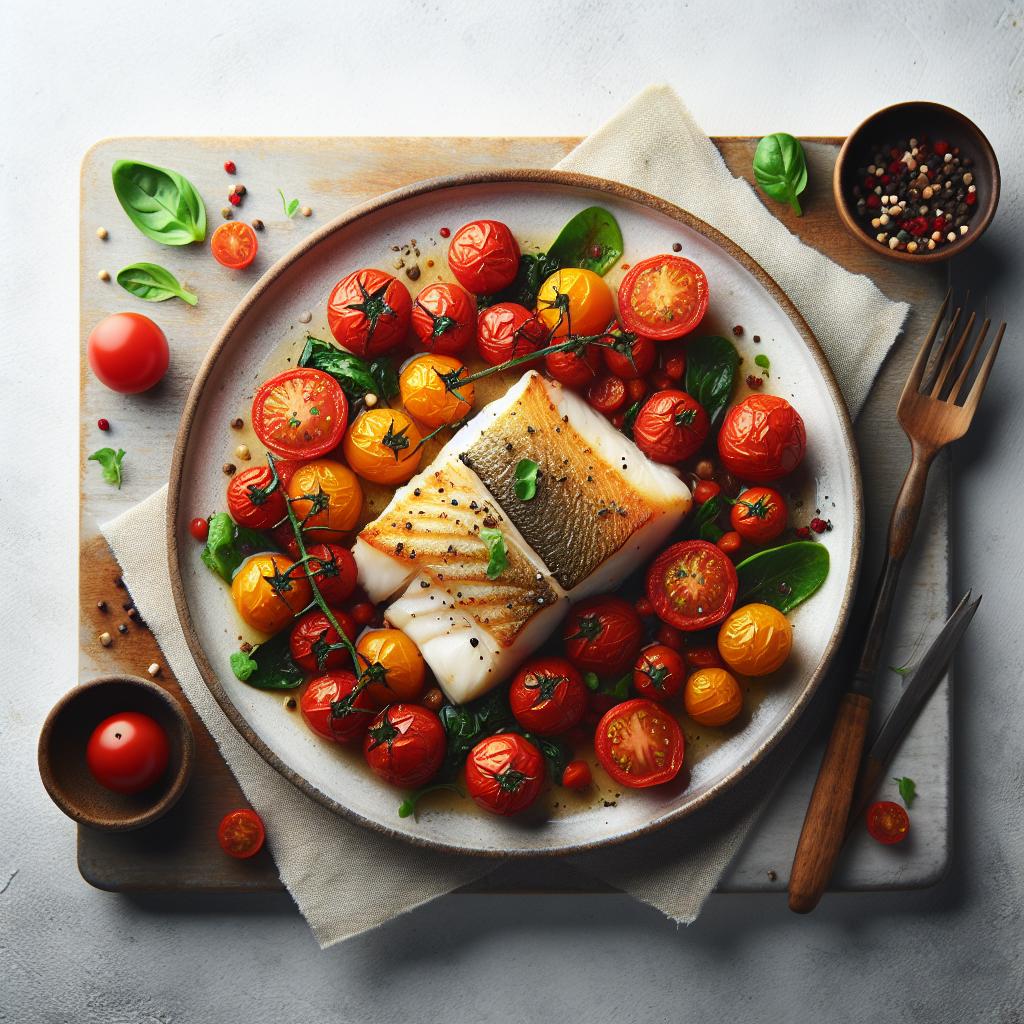 Savor the Flavors: Baked Cod with Juicy Tomatoes Recipe