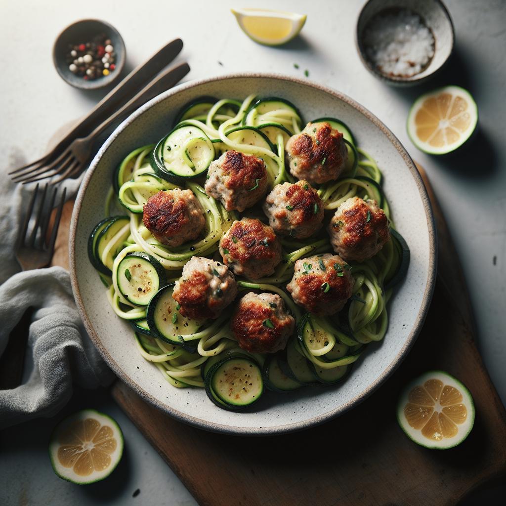 Turkey Meatballs Meet Zucchini Noodles: A Healthy Twist