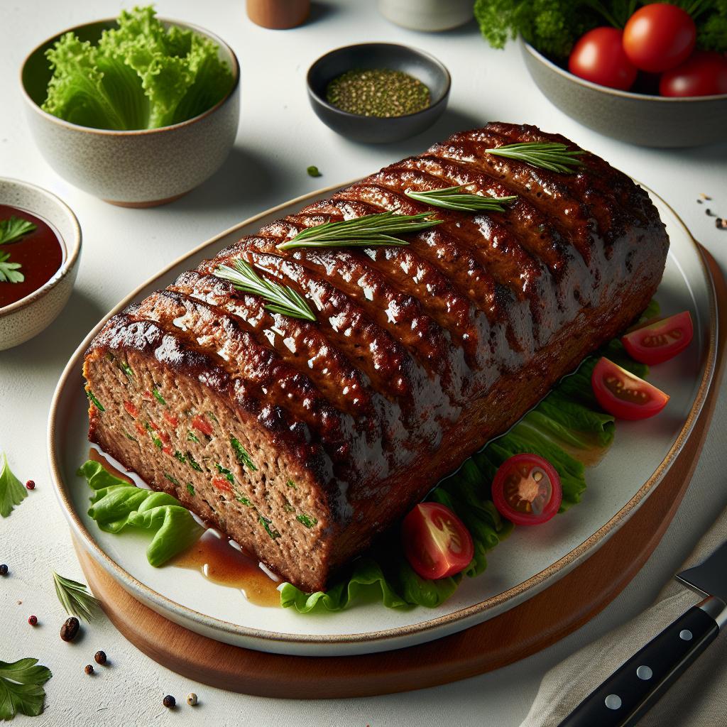 Keto Meatloaf Magic: Savory Loaf with Sugar-Free Glaze