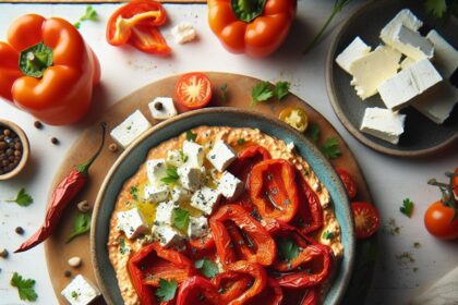 Bold & Creamy Roasted Red Pepper and Feta Dip Delight