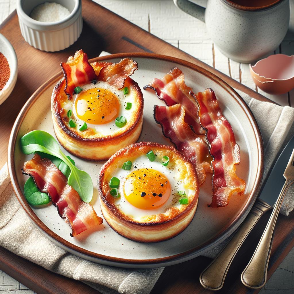 Crispy Bacon Baked Egg Cups: A Savory Breakfast Treat