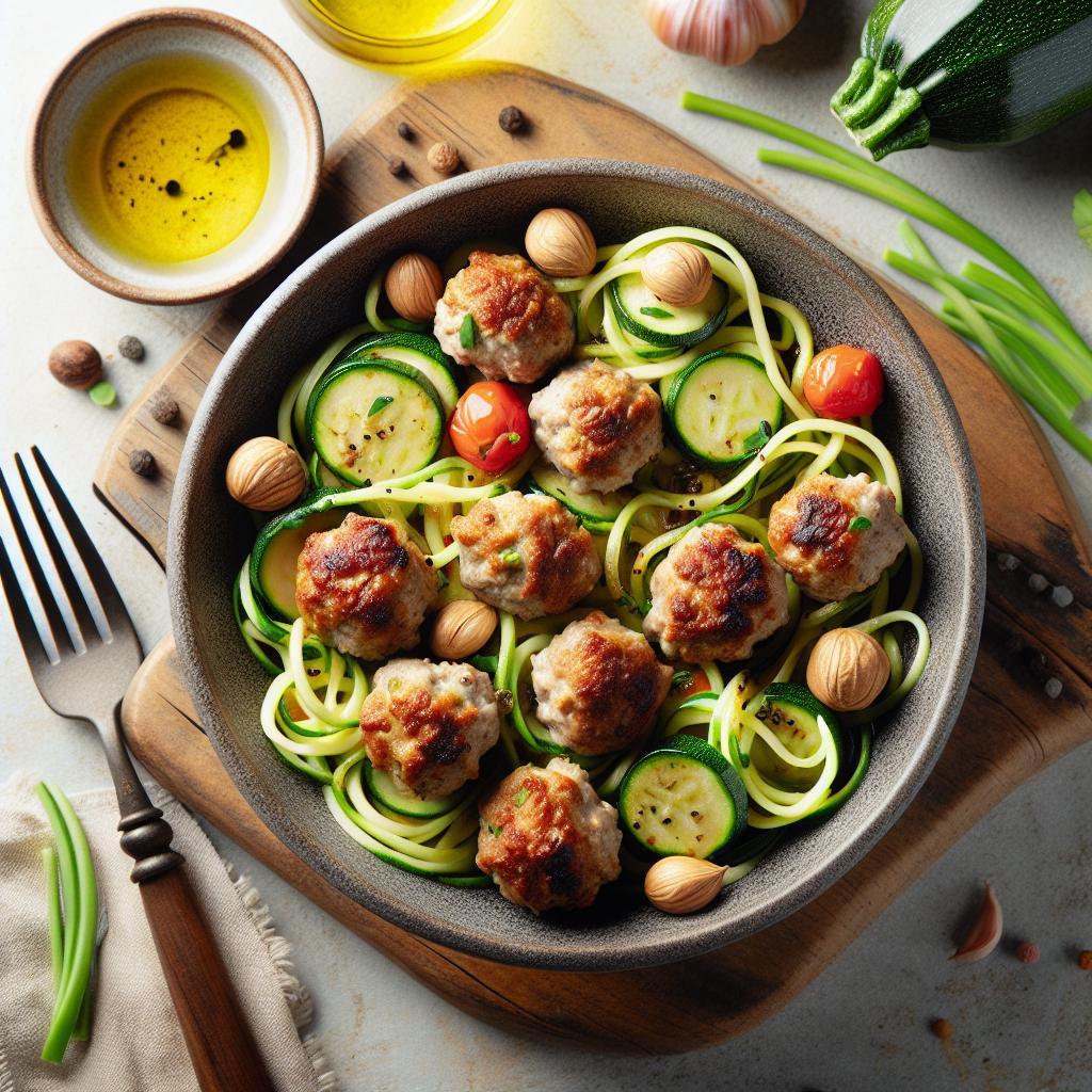 Turkey Meatballs Meet Zucchini Noodles: A Healthy Twist