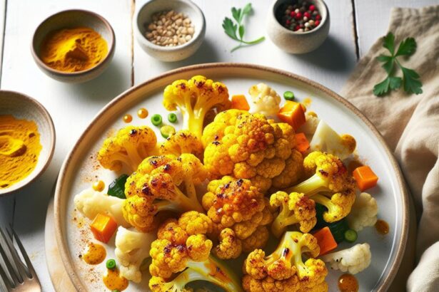 Golden Glow: Roasted Cauliflower with Turmeric Magic