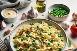 Savory Creamy Garlic Pasta with Peas: A Comfort Classic