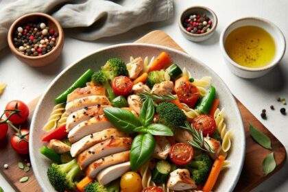 Flavorful Chicken and Veggies Unite in Perfect Pasta Bowl