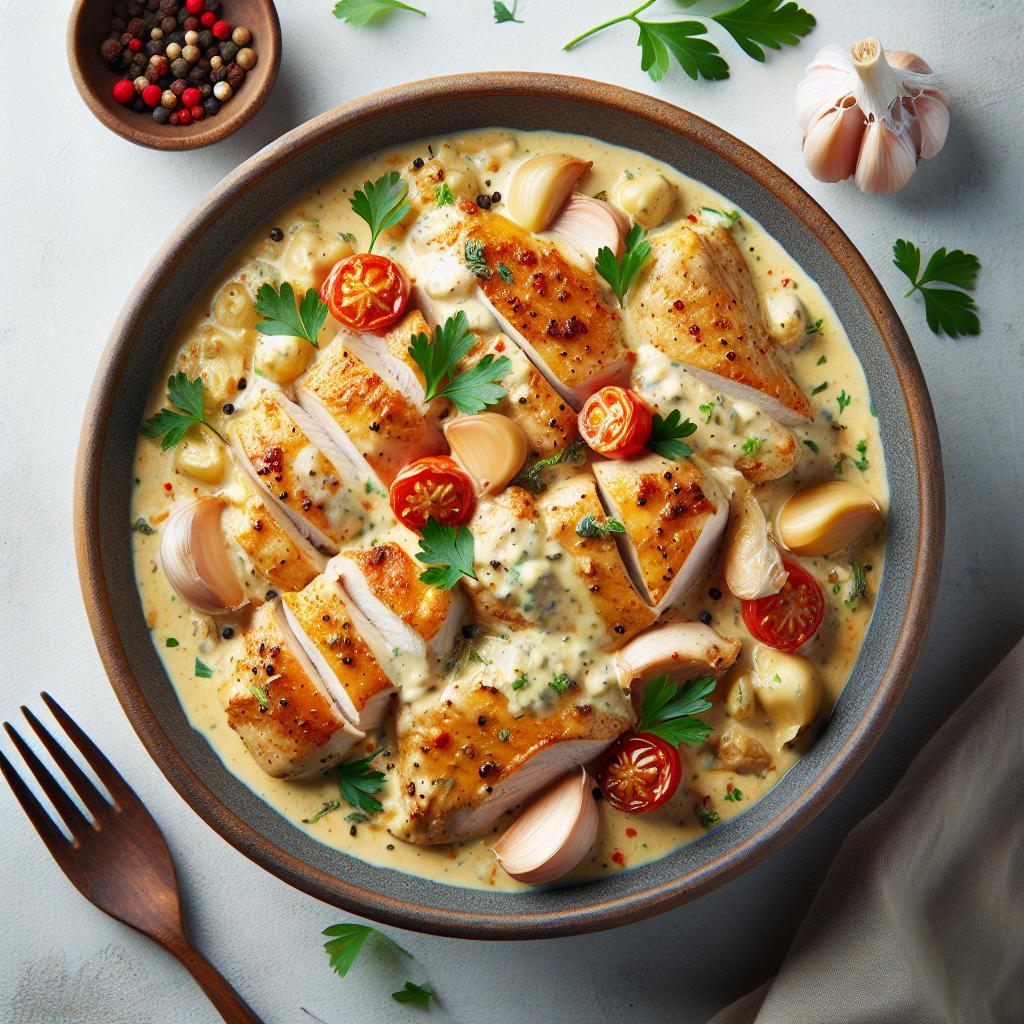 Sensational Creamy Garlic Chicken: A Flavorful Classic Recipe