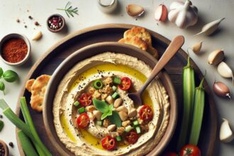 Roasted Garlic Hummus Dip: A Creamy Twist on Classic Flavor