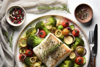 Herb-Kissed Baked Halibut: A Flavorful Ocean Delight