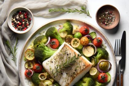 Herb-Kissed Baked Halibut: A Flavorful Ocean Delight