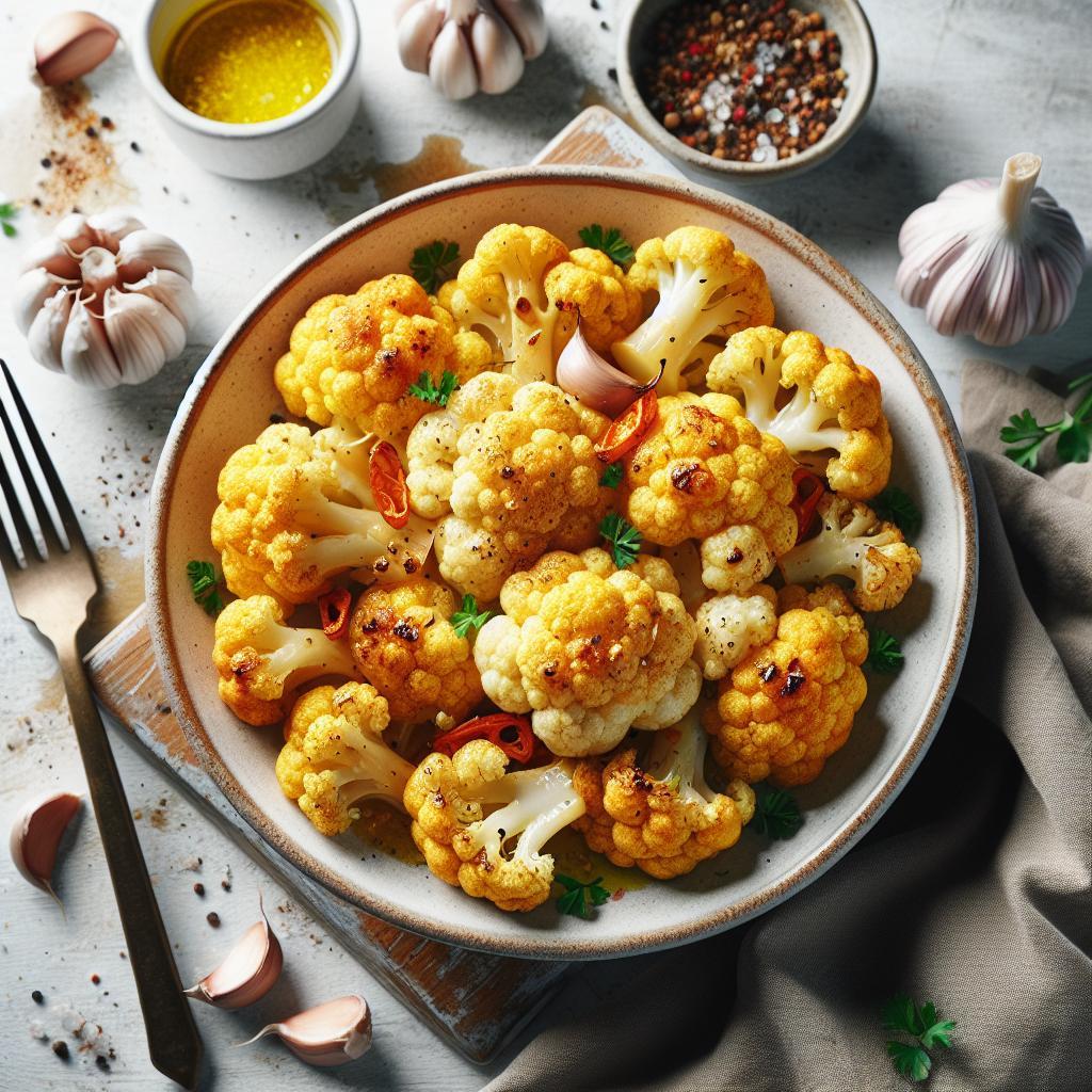 Golden Roasted Cauliflower with Garlic: A Simple Delight
