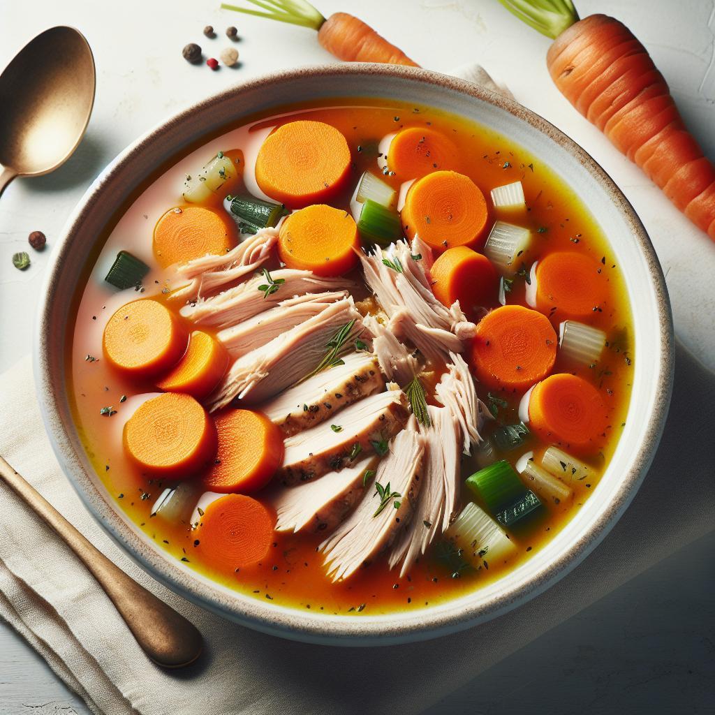 Savor the Blend: Healthy Turkey and Carrot Soup Recipe
