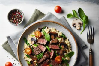 Savor the Creamy Delight of Beef and Mushroom Risotto