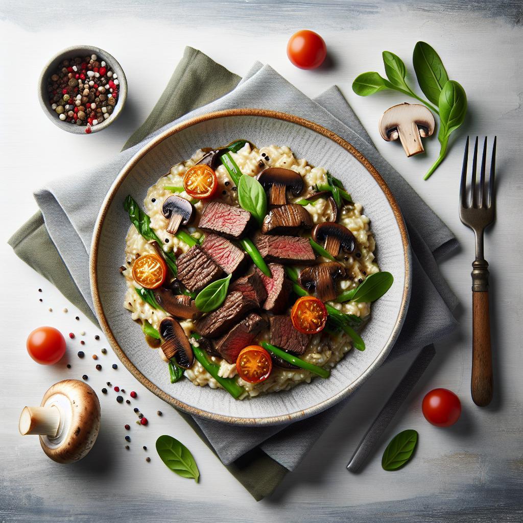 Savor the Creamy Delight of Beef and Mushroom Risotto