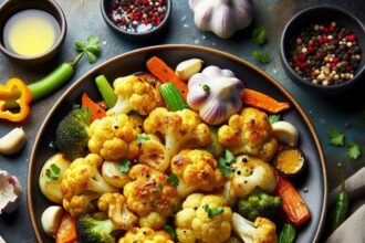 Golden Roasted Cauliflower with Garlic: A Flavorful Delight