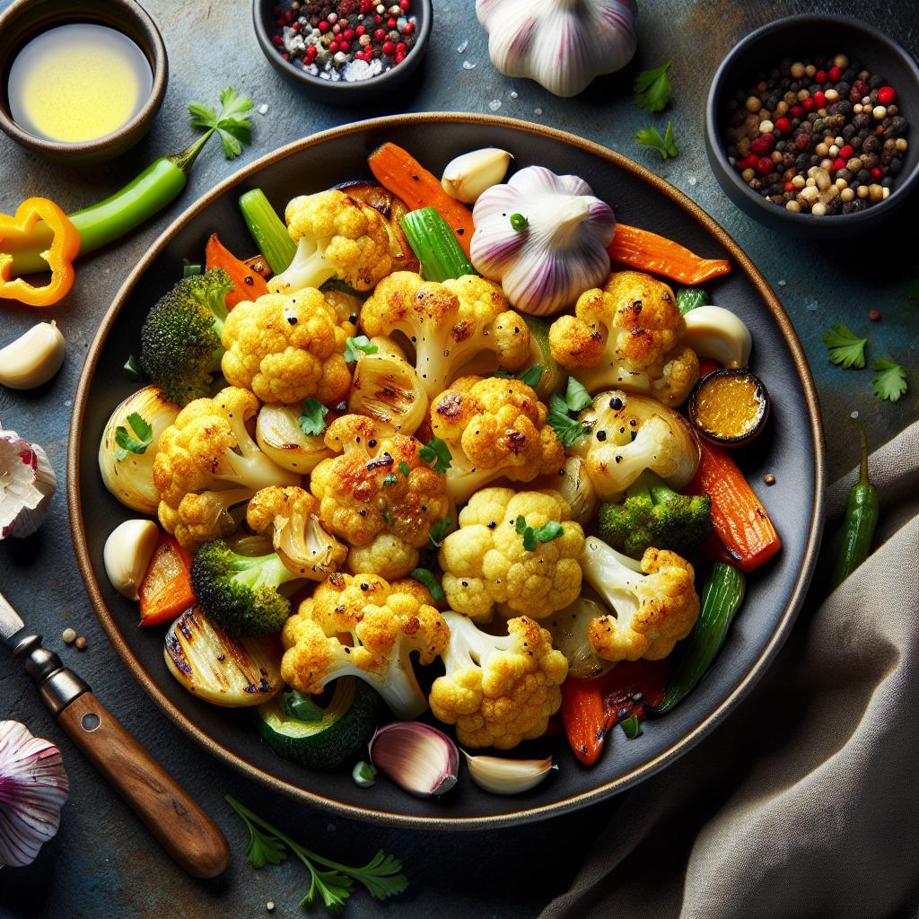 Golden Roasted Cauliflower with Garlic: A Flavorful Delight