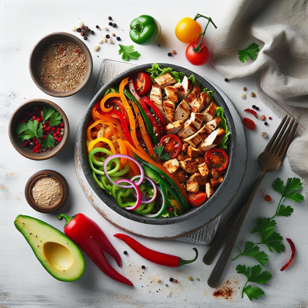Flavor-Packed Chicken Fajita Bowls: A Colorful Twist