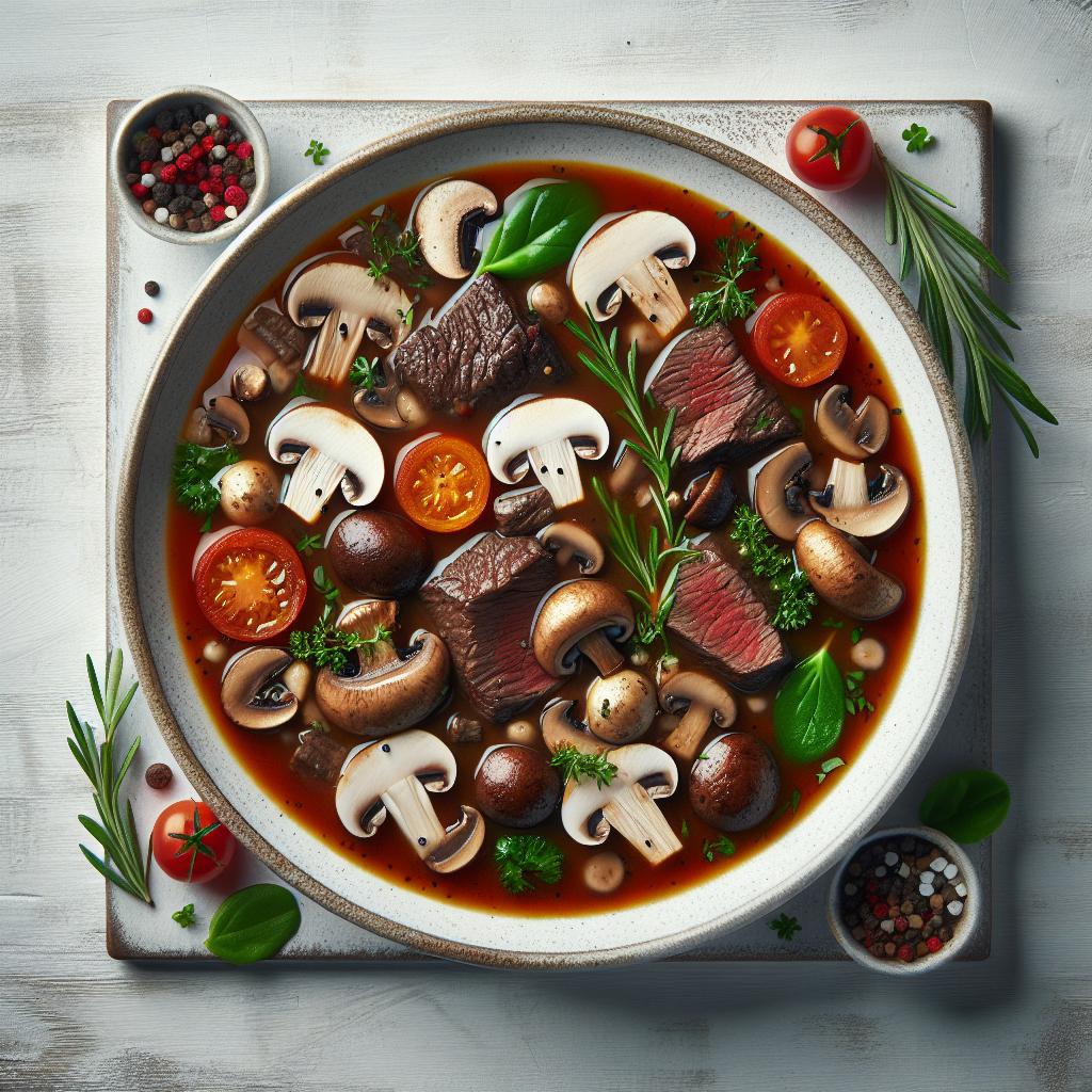 Hearty Beef and Mushroom Soup: A Savory Comfort Classic