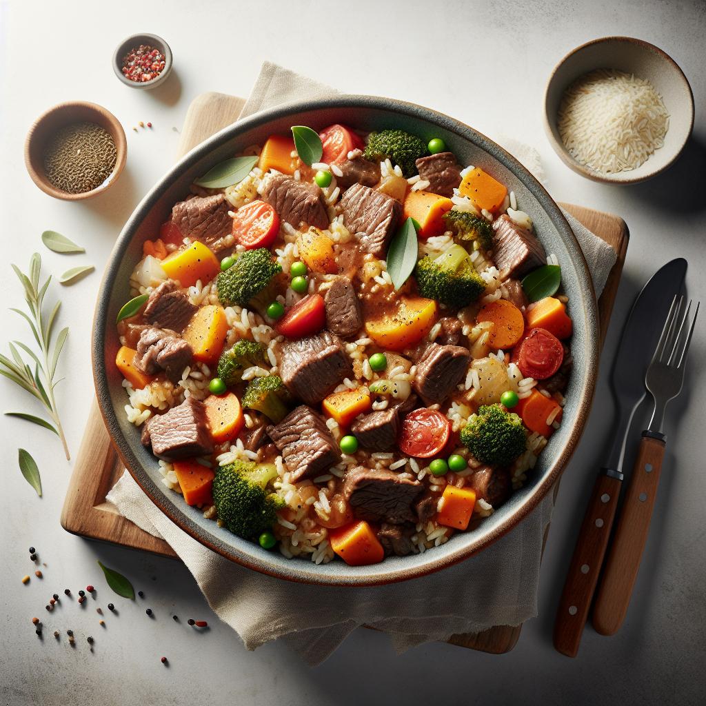 Hearty Beef and Rice Casserole: Comfort in Every Bite