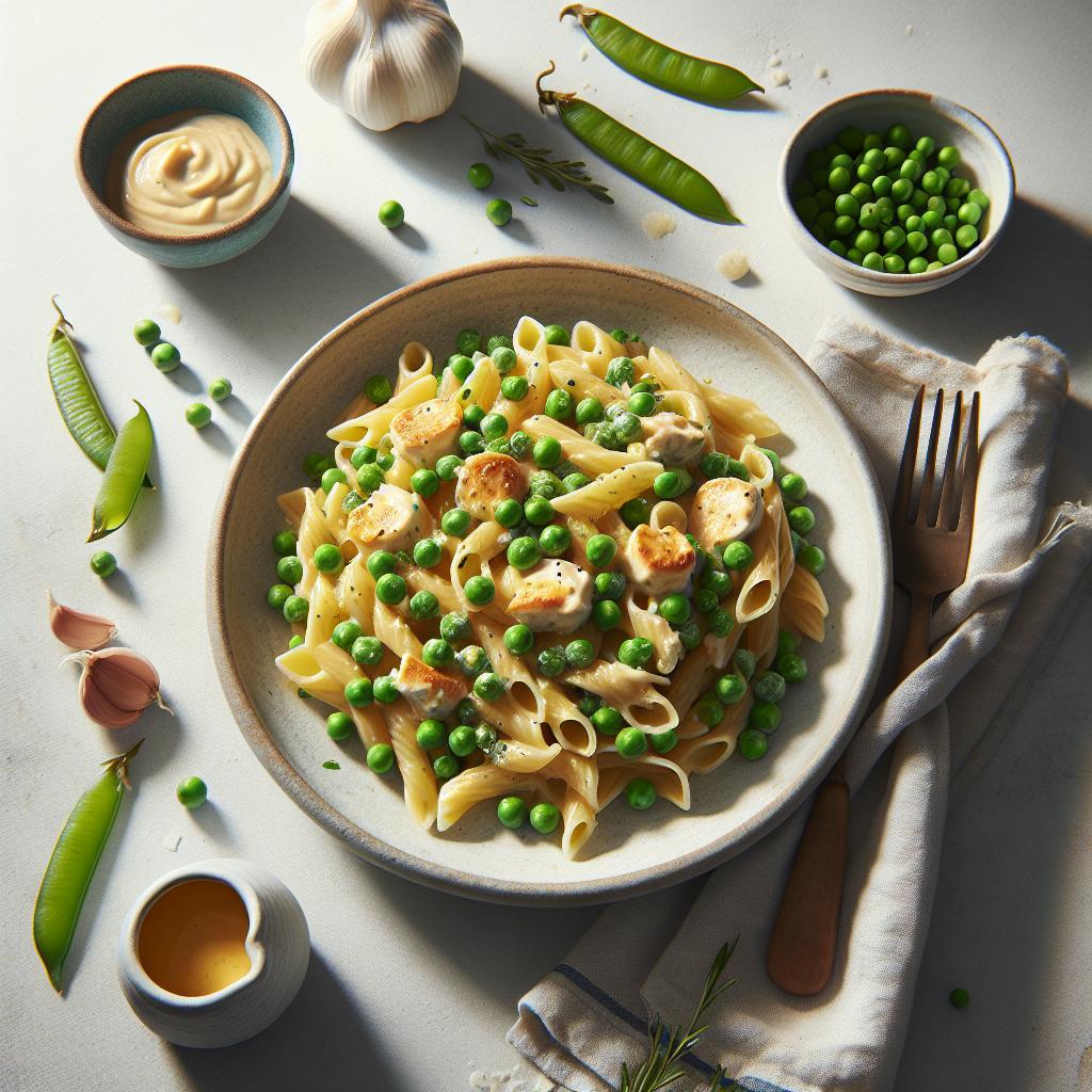 Savory Creamy Garlic Pasta with Peas: A Comfort Classic