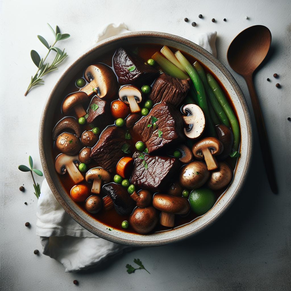 Hearty Beef and Mushroom Stew: A Savory Comfort Classic