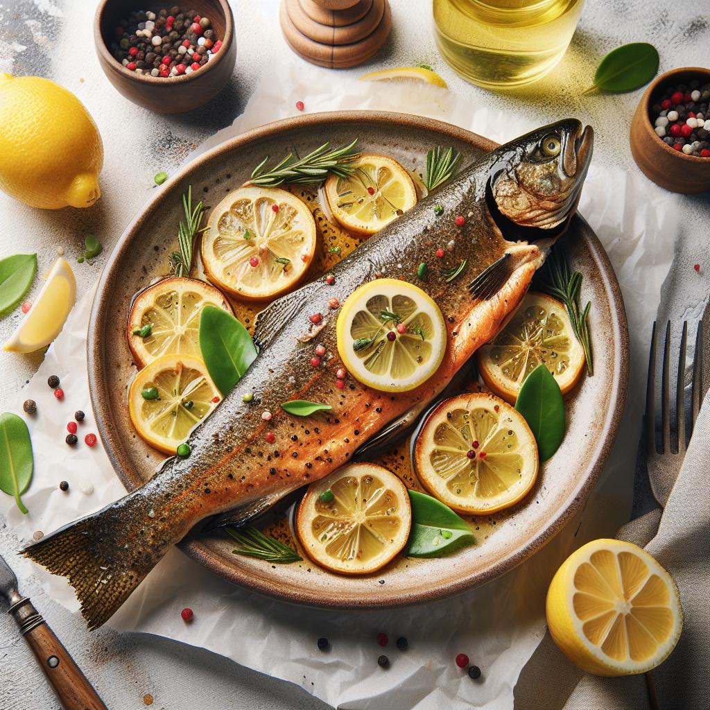 Zesty Baked Trout with Lemon: A Fresh Flavor Delight