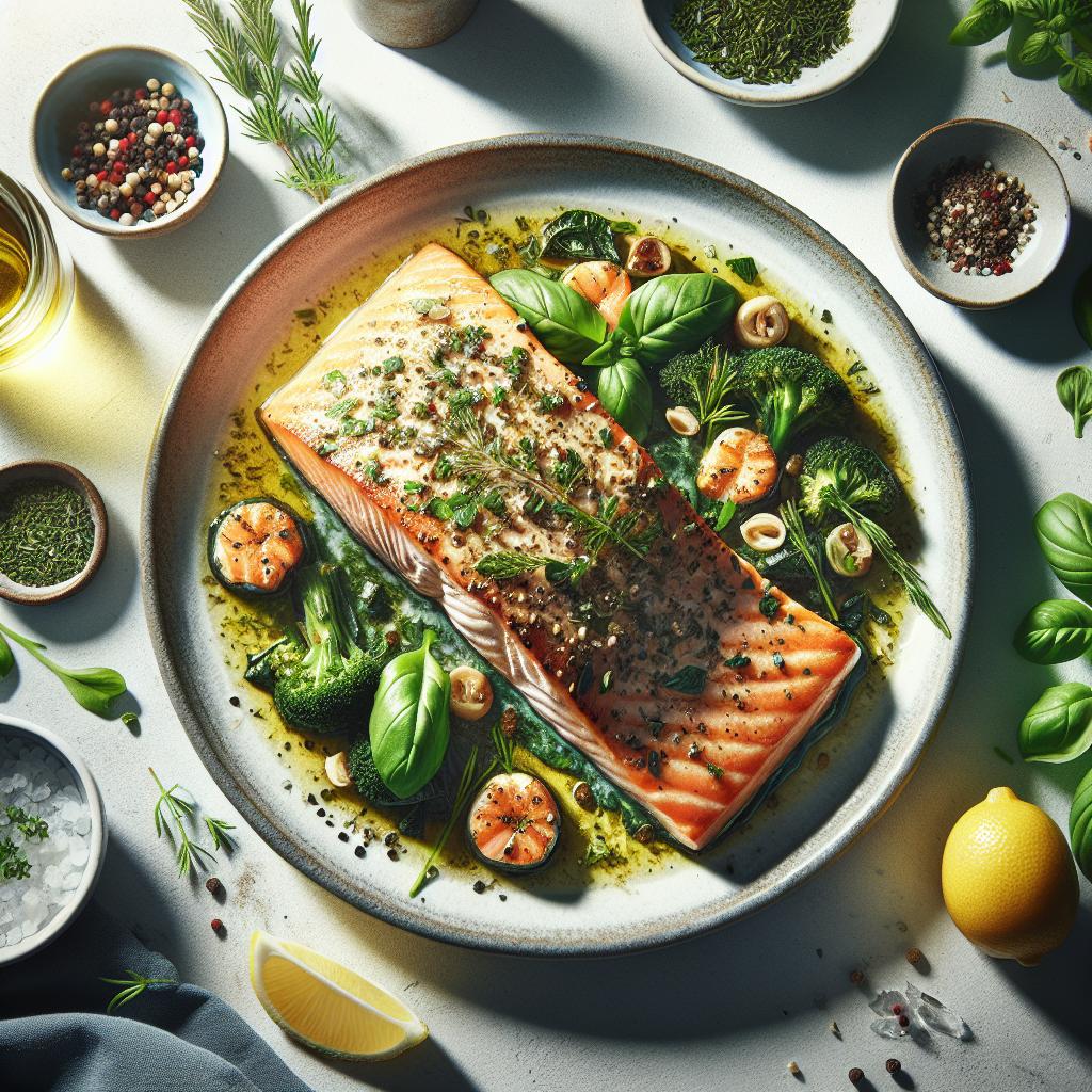 Herb-Kissed Baked Salmon: A Flavorful, Healthy Delight