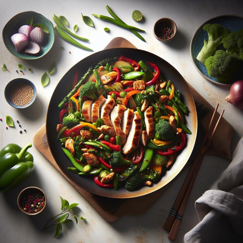 Sizzling Turkey and Vegetable Stir Fry: A Colorful Feast
