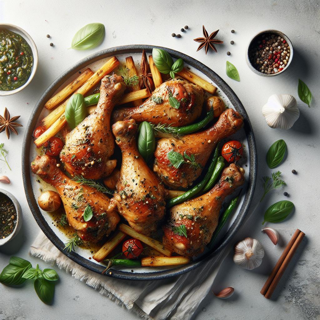 Herb-Kissed Baked Chicken Drumsticks: A Flavorful Feast