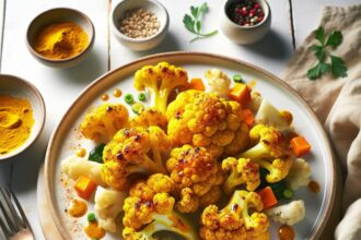 Golden Glow: Roasted Cauliflower with Turmeric Magic